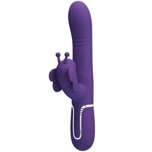 PRETTY LOVE - 4-IN-1 MULTIFUNCTION RABBIT VIBRATOR PURPLE BUTTERFLY
