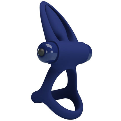 PRETTY LOVE - MAT DOUBLE ANNEAU AVEC VIBRATION ET STIMULATEUR BLEU