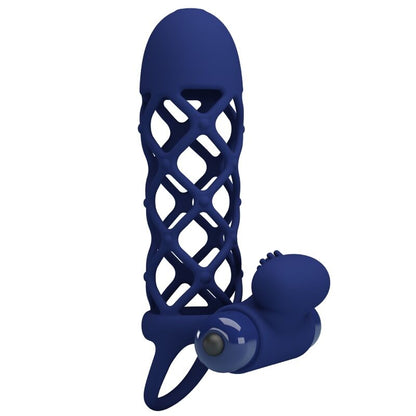 PRETTY LOVE - GIANN BAGUE VIBRANTE AVEC MANCHON EN SILICONE BLEU