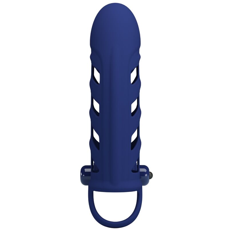PRETTY LOVE - ALTAF VIBRATING RING WITH BLUE SILICONE SLEEVE