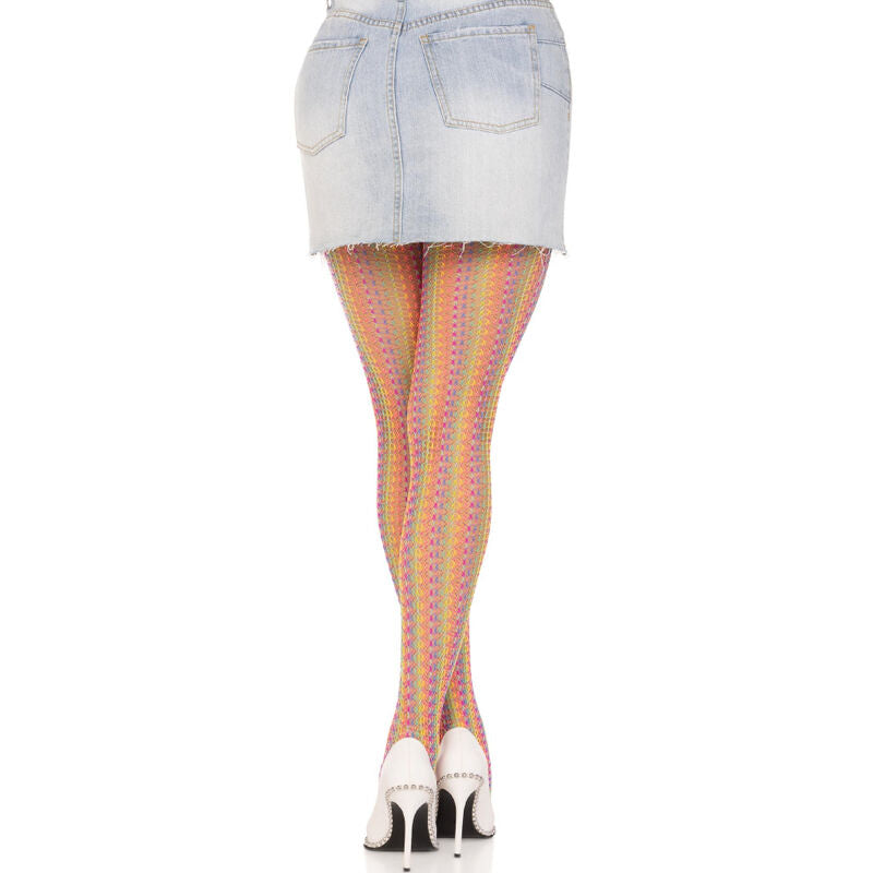 LEG AVENUE - COLLANTS AU CROCHET MULTICOLORE