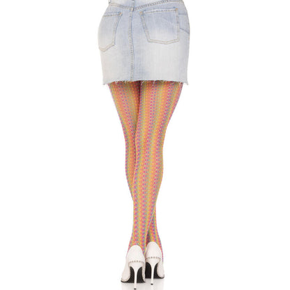 LEG AVENUE - COLLANTS AU CROCHET MULTICOLORE
