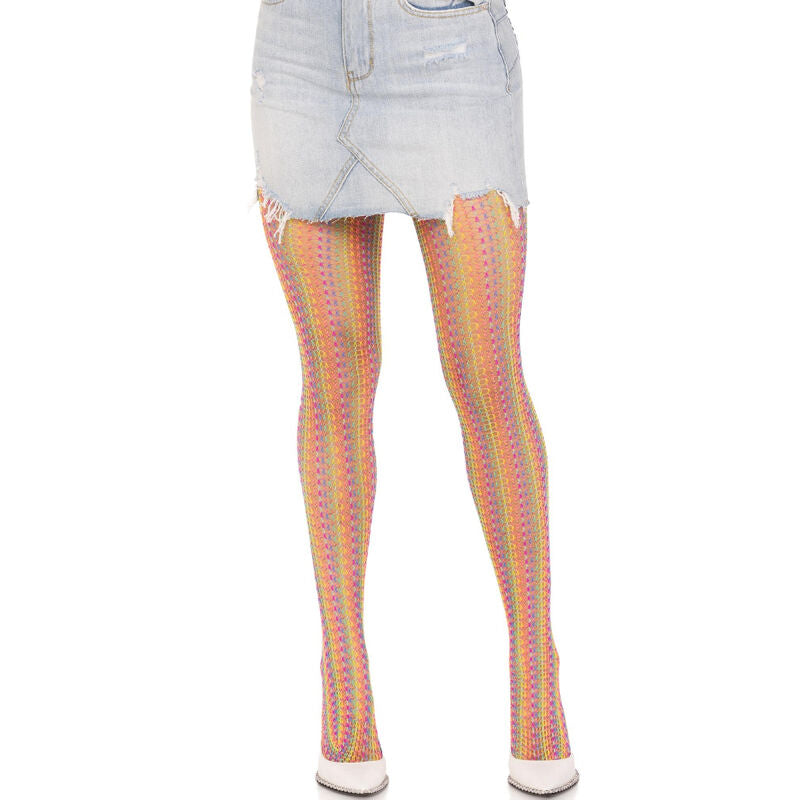 LEG AVENUE - COLLANTS AU CROCHET MULTICOLORE