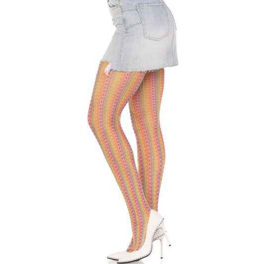 LEG AVENUE - COLLANTS AU CROCHET MULTICOLORE