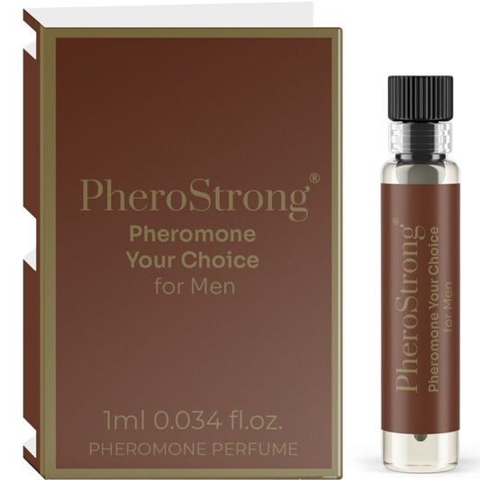 PHEROSTRONG - VOTRE PARFUM DE CHOIX AUX PHÉROMONES POUR HOMMES 1 ML