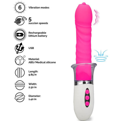 ARMONY - VIBRATEUR LIBERTY ET POUSSÉE AVEC LA LANGUE