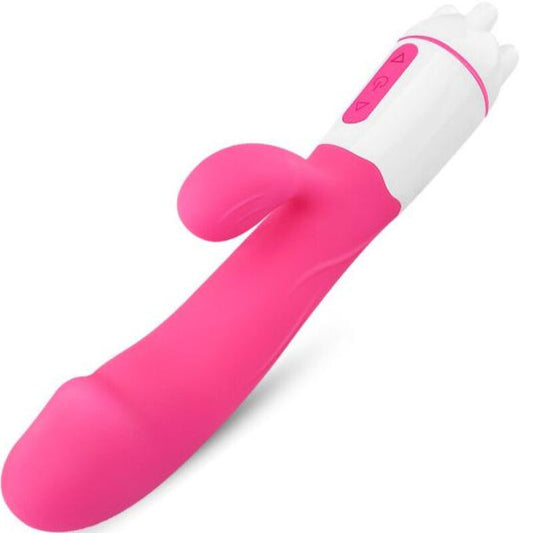 ARMONY - VIBRATEUR ET STIMULATEUR RECHARGEABLE HAPPY FUCHSIA