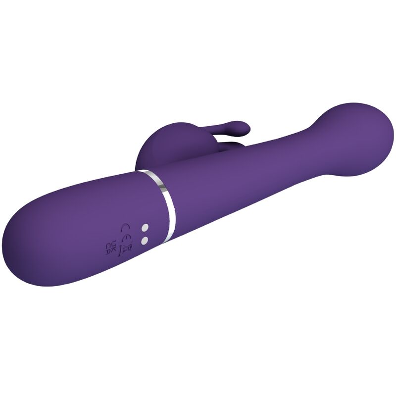 PRETTY LOVE - DEJON 3-IN-1 MULTIFUNCTION RABBIT VIBRATOR PURPLE