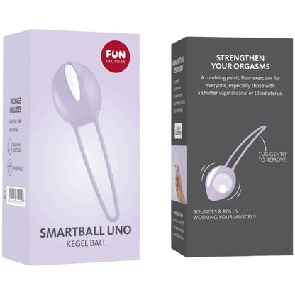 FUN FACTORY - SMARTBALL UNO BALLON PELVIEN BLANC / LILAS PASTEL