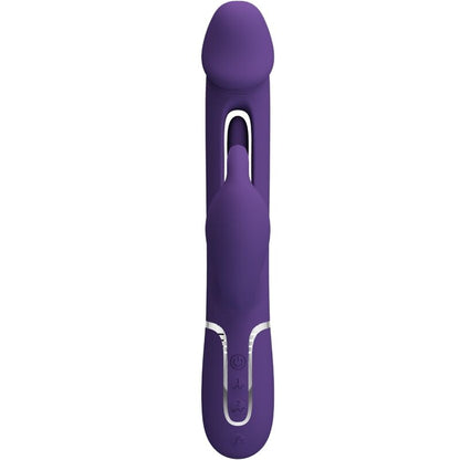 PRETTY LOVE - KAMPAS 3-IN-1 MULTIFUNCTION RABBIT VIBRATOR WITH VIOLET TONGUE