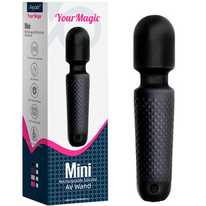 ARMONY - VOTRE MASSEUR &amp; VIBRATEUR MAGIQUE RECHARGEABLE 10 VIBRATIONS SILICONE NOIR