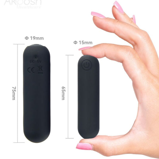 ARMONY - SPLASH HEHE BULLET VIBRANT EN SILICONE 10 VIBRATIONS 65 X 15 CM NOIR