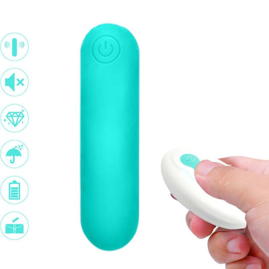 ARMONY - SPLASH JOLINE BULLET VIBRANT EN SILICONE TÉLÉCOMMANDE 10 VIBRATIONS 65 X 15 CM VERT