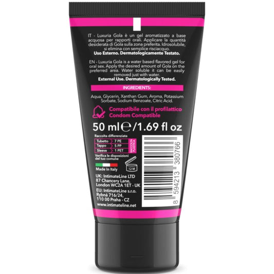 INTIMATELINE LUXURIA - GEL BUCCO-DENTAIRE GOLA CERISE 50 ML