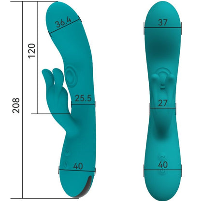 ARMONY - VIBRATEUR LAPIN DANSANT 10 VITESSES VERT