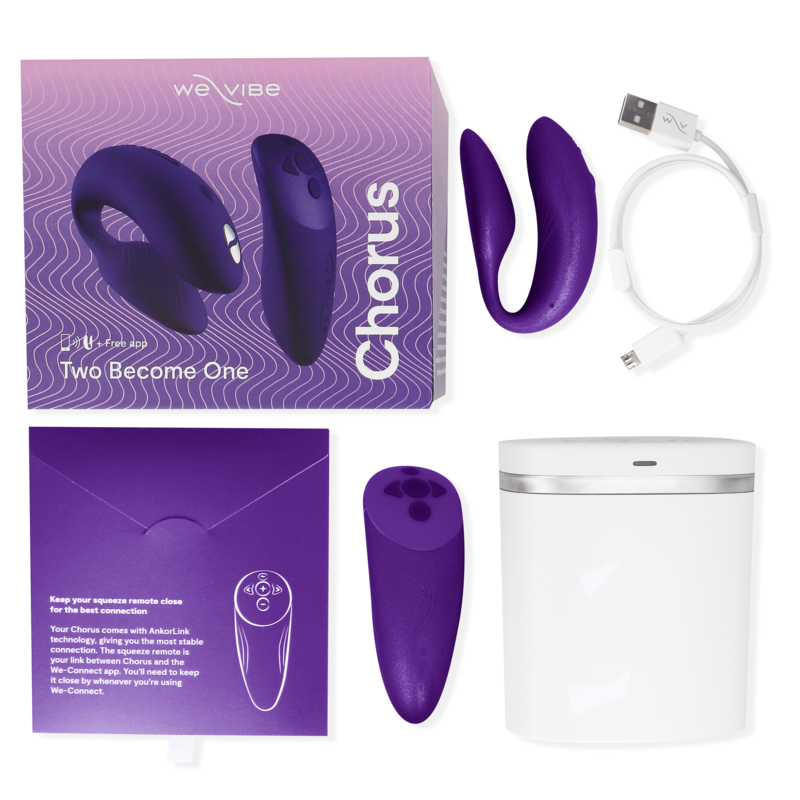 WE-VIBE - CHORUS LILAC VIBRATEUR POUR COUPLES AVEC CONTRÔLE PAR PRESSION