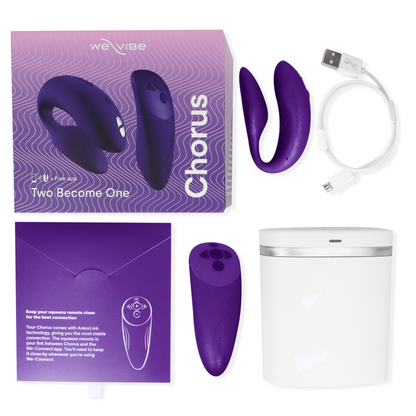 WE-VIBE - CHORUS LILAC VIBRATEUR POUR COUPLES AVEC CONTRÔLE PAR PRESSION