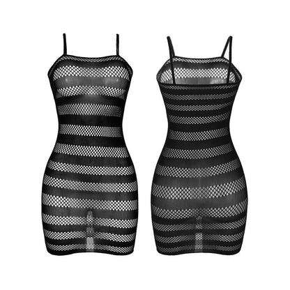 SUBBLIME - 951733 ROBE RÉSEILLE À RAYURES NOIRES TAILLE UNIQUE