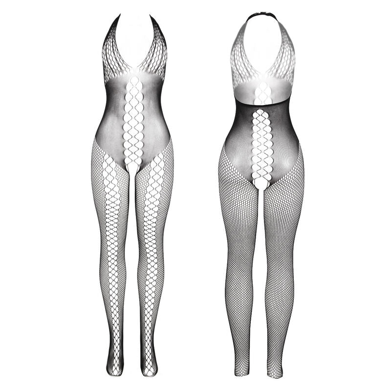 SUBBLIME - 951832 BODYSTOCKING DOS OUVERT ET DÉTAILS CROISÉS NOIR TAILLE UNIQUE