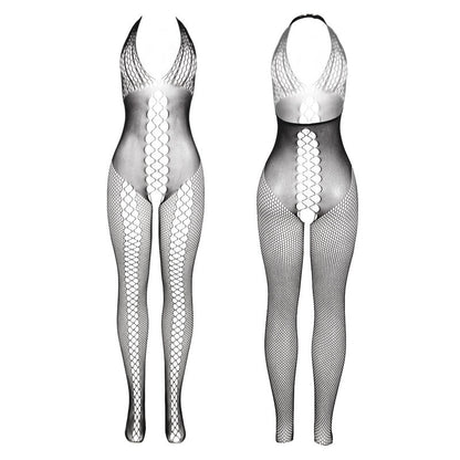 SUBBLIME - 951832 BODYSTOCKING DOS OUVERT ET DÉTAILS CROISÉS NOIR TAILLE UNIQUE
