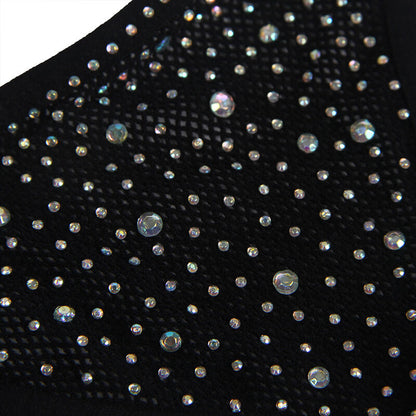 SUBBLIME - 952174 Body résille avec gants et diamants, noir, taille unique