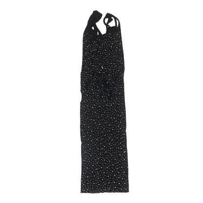 SUBBLIME - 952198 ROBE RÉSEILLE NOIRE AVEC DIAMANTS SCINTILLANTS TAILLE UNIQUE