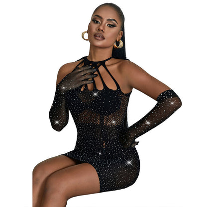 SUBBLIME - 952235 ROBE RÉSEILLE BLACK DIAMONDS TAILLE UNIQUE