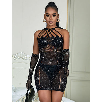 SUBBLIME - 952235 ROBE RÉSEILLE BLACK DIAMONDS TAILLE UNIQUE