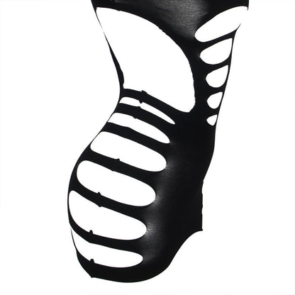 SUBBLIME - 952266 ROBE RÉSEILLE STRETCH À MANCHES LONGUES NOIRE TAILLE UNIQUE