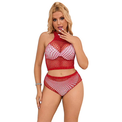 SUBBLIME - 952402 ENSEMBLE DE GRILLES EN STRASS ROUGE TAILLE UNIQUE