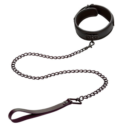 CALEXOTICS - COLLIER NOCTURNE ET LAISSE RÉGLABLE EN CUIR NOIR