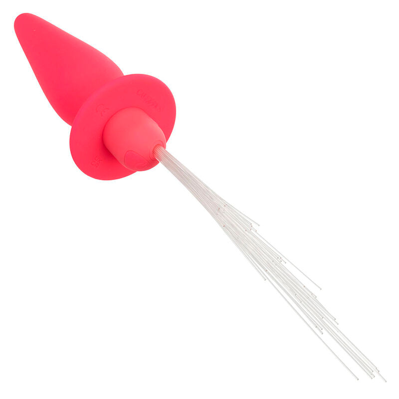 CALEXOTICS - SOUTHERN LIGHTS LIGHT UP ANAL PLUG WITH LIGHTS 10 VIBRATIONS PINK SILICONE