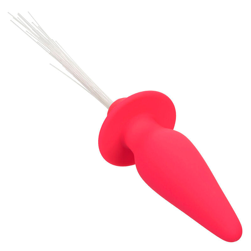 CALEXOTICS - SOUTHERN LIGHTS LIGHT UP ANAL PLUG WITH LIGHTS 10 VIBRATIONS PINK SILICONE