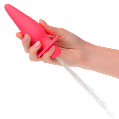 CALEXOTICS - SOUTHERN LIGHTS LIGHT UP ANAL PLUG WITH LIGHTS 10 VIBRATIONS PINK SILICONE