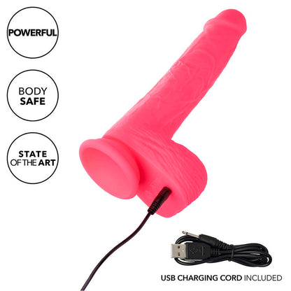 CALEXOTICS - VIBRATEUR RÉALISTE STUDS 10 VIBRATIONS ET ROSE