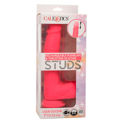 CALEXOTICS - VIBRATEUR RÉALISTE STUDS 10 VIBRATIONS ET ROSE