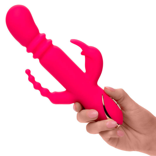 CALEXOTICS - JACK FANTASY TRIPLE HEATABLE VIBRATOR RABBIT PINK