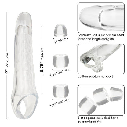 CALEXOTICS - EXTENSEUR DE PÉNIS RÉGLABLE TRANSPARENT MAXX