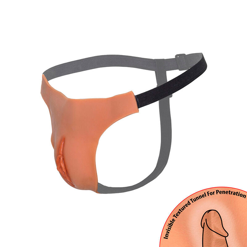 DÉSIR CACHÉ - ALTER EGO STRING VAGIN OUVERT RÉGLABLE NATUREL