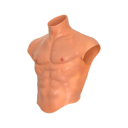 DÉSIR CACHÉ - T-SHIRT ALTER EGO EN SILICONE TORSE HOMME AVEC ABS NATURELS