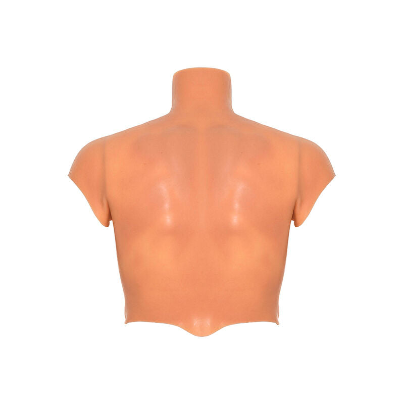 DÉSIR CACHÉ - T-SHIRT ALTER EGO EN SILICONE TORSE HOMME AVEC ABS NATURELS
