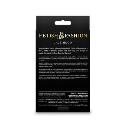 NS NOVELTIES - FETISH &amp; FASHION BLACK LACE BALACLAVA