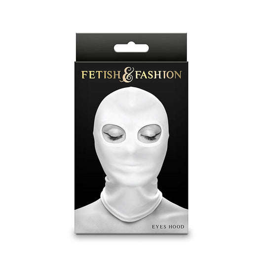 NS NOVELTIES - FETISH &amp; FASHION WHITE NYLON EYE-OPENING BALACLAVA