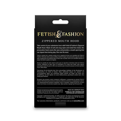 NS NOVELTIES - FETISH &amp; FASHION FULL BALACLAVA WITH BLACK NYLON ZIPPER
