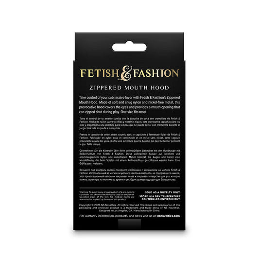 NS NOVELTIES - FETISH &amp; FASHION FULL BALACLAVA WITH BLACK NYLON ZIPPER
