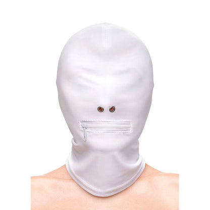 NS NOVELTIES - FETISH &amp; FASHION FULL BALACLAVA WITH WHITE NYLON ZIPPER