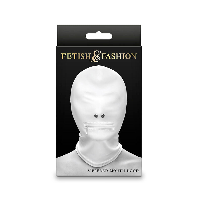 NS NOVELTIES - FETISH &amp; FASHION FULL BALACLAVA WITH WHITE NYLON ZIPPER