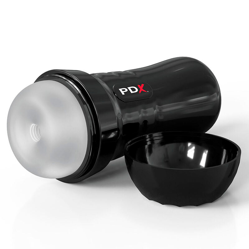PDX EXTREME - SLIDE &amp; GLIDE TRANSPARENT SELF-LUBRICATING MASTURBATOR