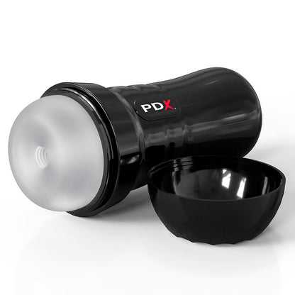 PDX EXTREME - SLIDE &amp; GLIDE TRANSPARENT SELF-LUBRICATING MASTURBATOR