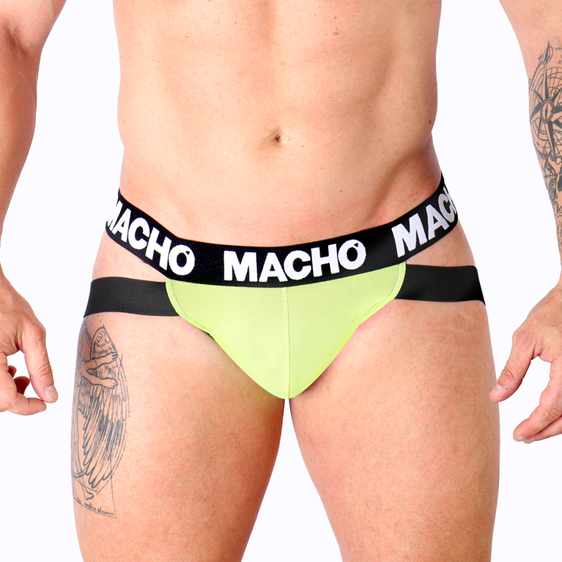 MALE - MX28FA JOCK GREEN FLUOR S